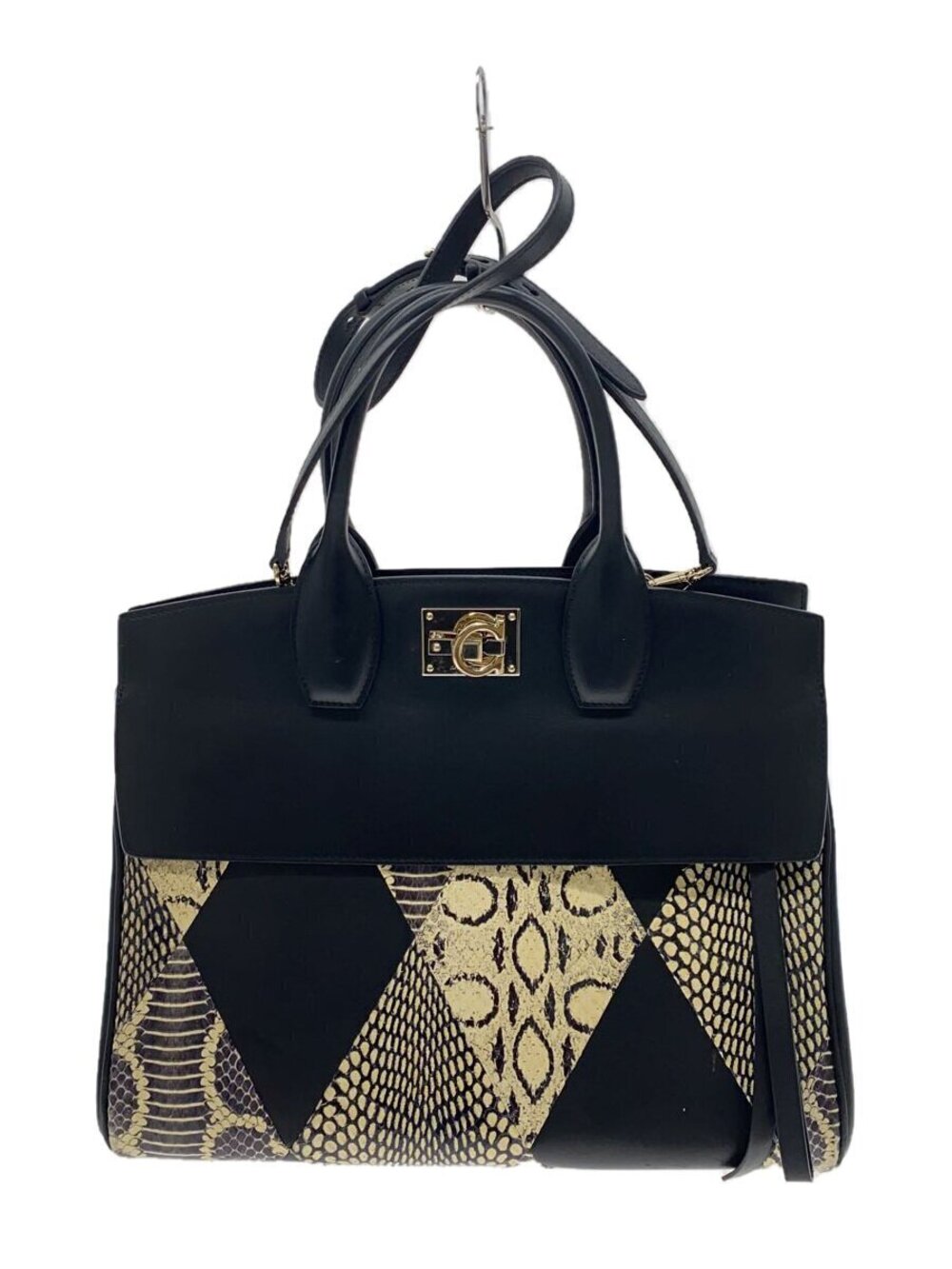 Salvatore Ferragamo Handbag Leather Black H